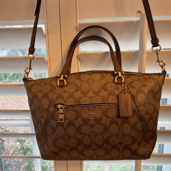 SOLD Coach Prairie Satchel in Signature Canvas Khaki F79998 - Picture 3 of 8